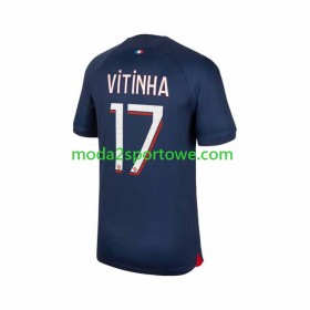 Koszulka Paris Saint-Germain Vitinha 17 Domowe Stroje Piłkarskie 2023/24 Krótki Rękaw
